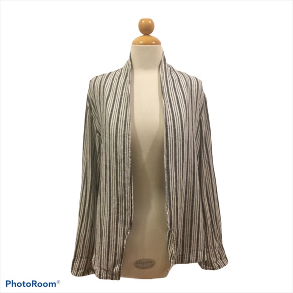 Sanctuary Jackets & Blazers - Sanctuary Striped Linen Jacket